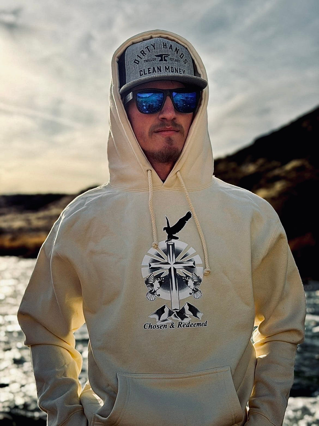 Bone white hoodie