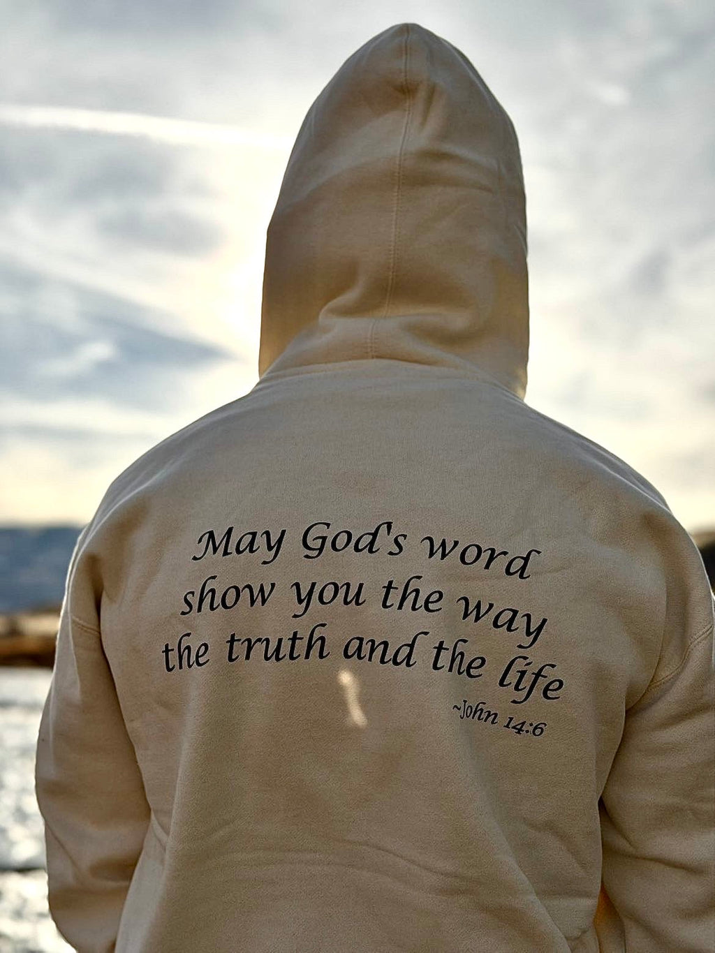 Bone white hoodie